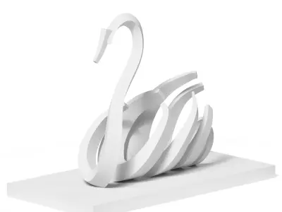  Swan Statue 3D model