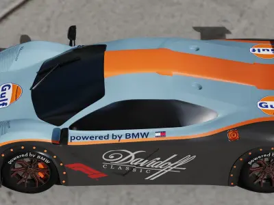 McLaren F1 GTR Low-poly 3D model