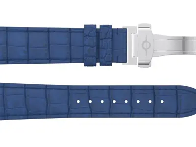 Strap watch Reptile blue PBR Low-poly 3D model