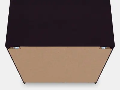 MALM chest of drawers with 4 drawers 3 Low-poly 3D model