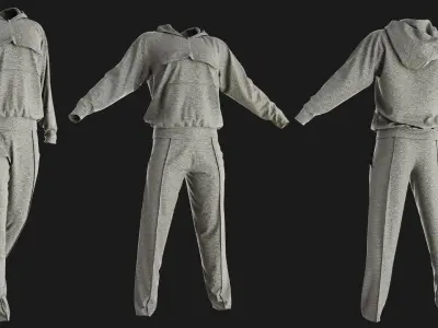 4 Tracksuits for men vol02 3D model