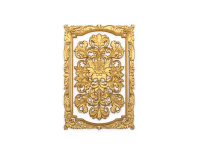 classical door decor 04 3D model