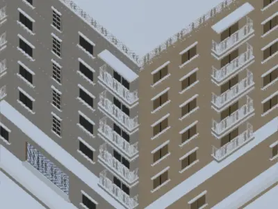 Building 3D model apartment 3D model