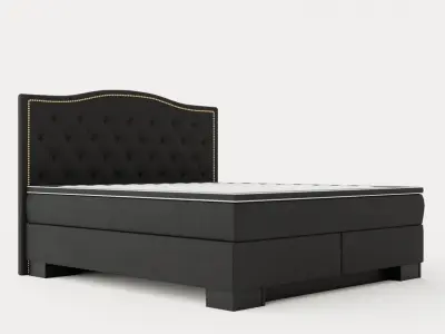 Hilton Luxury Complete Bed Pack180x200 Admiral Bed Give Top Low-poly 3D model