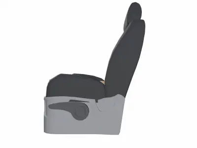 Car Seat Low Poly Low-poly 3D model