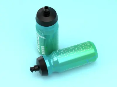 Sport Bottle 3D Packaging 3D model