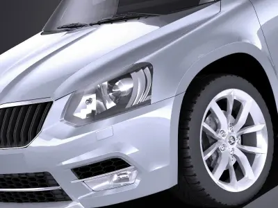Skoda Yeti 2016 VRAY 3D model
