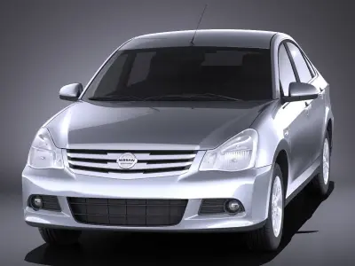 Nissan Almera 2013 VRAY 3D model