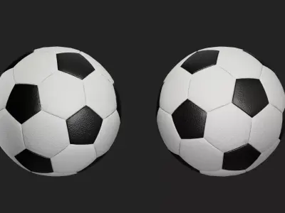 football Low-poly 3D model get