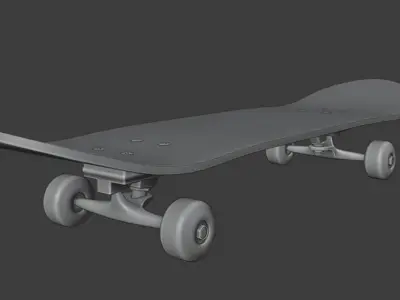 Complete Skateboard 3D model