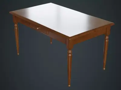 Table 2A Low-poly 3D model