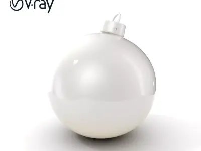 Christmas Ornament Sphere Model Pack Low-poly 3D model
