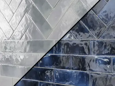 Diesel Camp White Glaze 4x12 Ceramic Tile 3D model