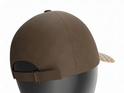 Store display mannequin head with Baseball cap 3D model