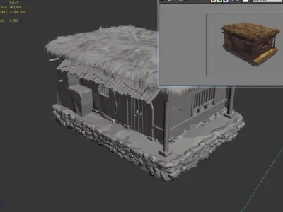 gAME Desert House - House 08 3D model