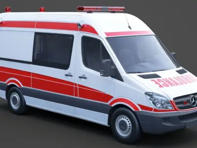 Mercedes Benz Sprinter Ambulance 3D model