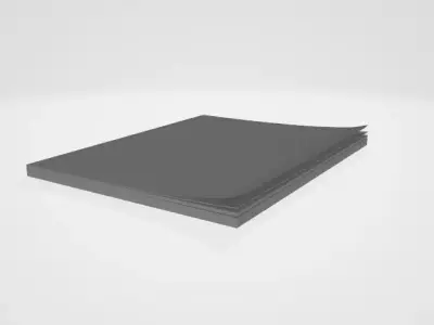  closed book Free low-poly 3D model