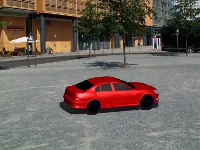 CAR Sport Low-poly 3D model