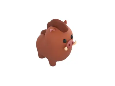 Boar Character 3D model