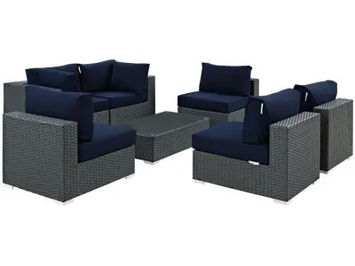 Person Seating Group with Sunbrella Cushions 3D model