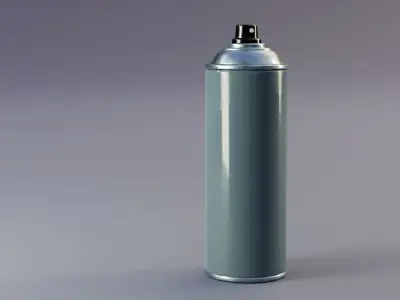 Spray Can Low-poly 3D model