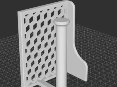 Toilet paper holder or support  3D model