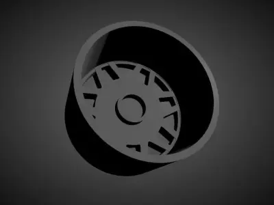 Fifteen52 Snowflake scalable and Printable rim 3D print model