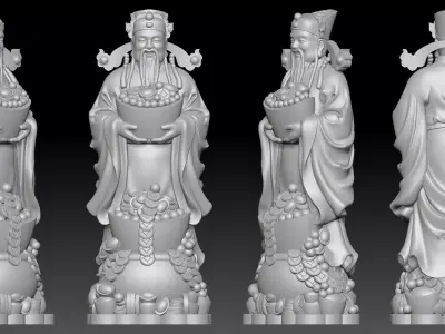 god of Wealth  3D print model