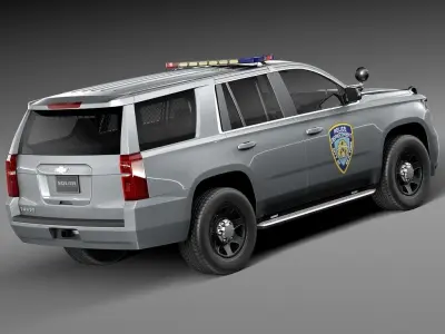 Chevrolet Tahoe PPV 2015 NYPD 3D model