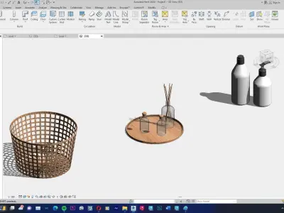 Decoration Furniture Kitchen Closet Service Room Pack 3D model