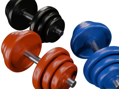 Dumbell Gym Set 3D model