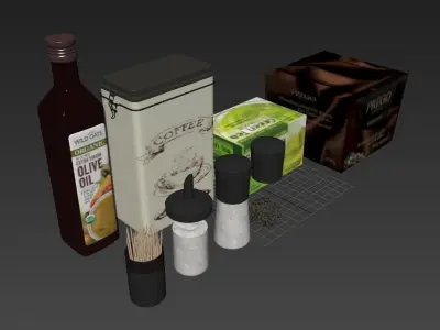 Stuff for kitchen 3D model
