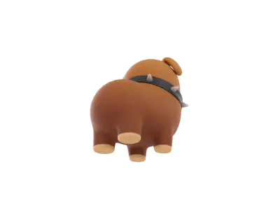 Dog Character 05 3D model