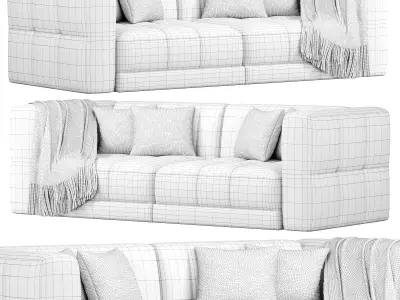 Tavi Sofa Alcala Graphite By Highfashionhome 3D model