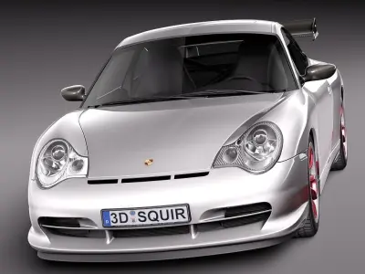 Porsche 911 GT3RS 2004 3D model
