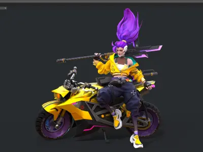 racing driver 3D model