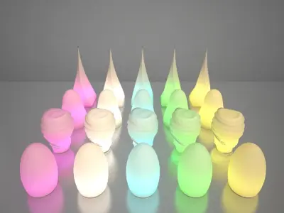 Illuminated Decorative Light 3D model