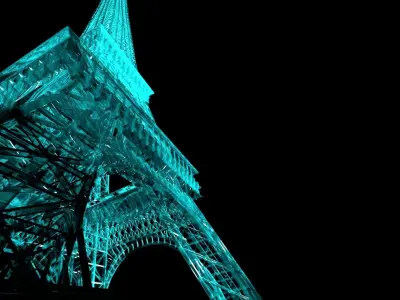 Eiffel Tower 3d design  Low-poly 3D model