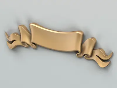 Decorative Ribbon 008 3D model