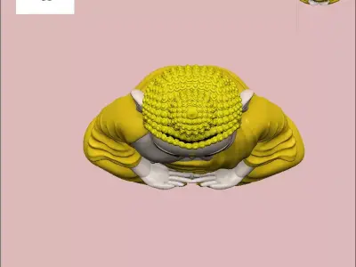 buddha Low-poly 3D model