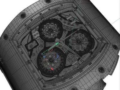 Richard Mille  watch 3d model 3D model