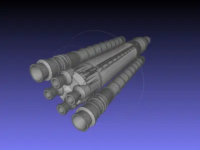 NASA SLS Block 1 Printable Rocket Model 3D print model