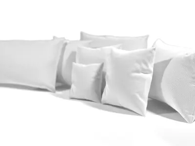 Pillows pillow with numbers 3D model