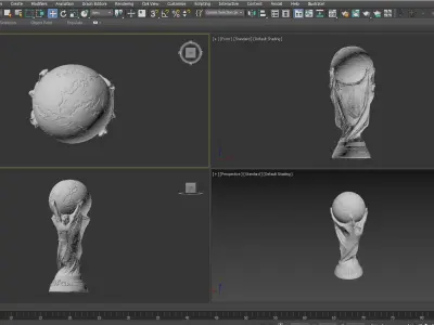 FIFA WORLD CUP TROPHY Low-poly 3D model