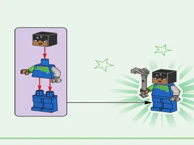 TwindBricks3D - 21260 The Cherry Blossom-Garden 3D print model