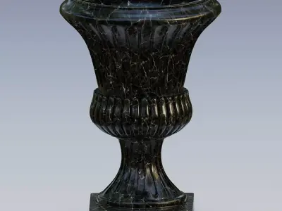 Garden urn planter05 3D model