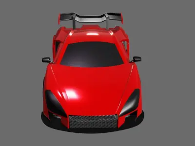 McLaren Car Model Low-poly 3D model