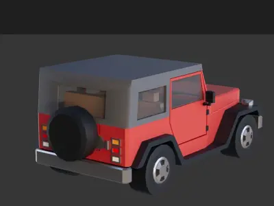 Stylized Lowpoly Vehicle Pack 1 Low-poly 3D model