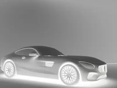 Mercedes amg sports car 3D model by abhishekwarotkar