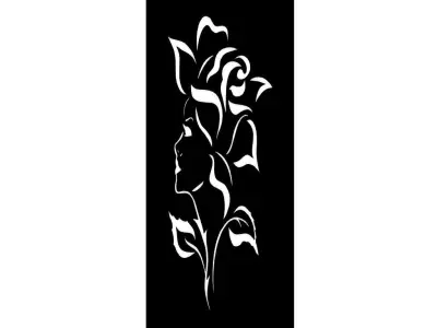 Unique Roses Baffle Wall Art 3D print model